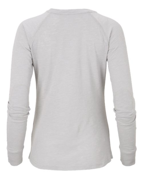 Women's Solid Preppy Patch Long Sleeve T-Shirt | USA Decoration