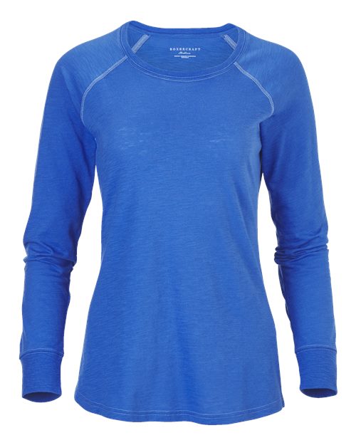 Women's Solid Preppy Patch Long Sleeve T-Shirt | USA Decoration