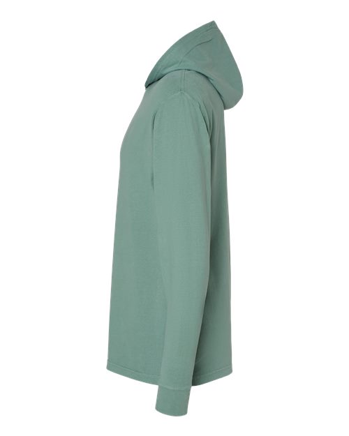 Garment-Dyed Jersey Hooded Long Sleeve T-Shirt | USA Decoration®
