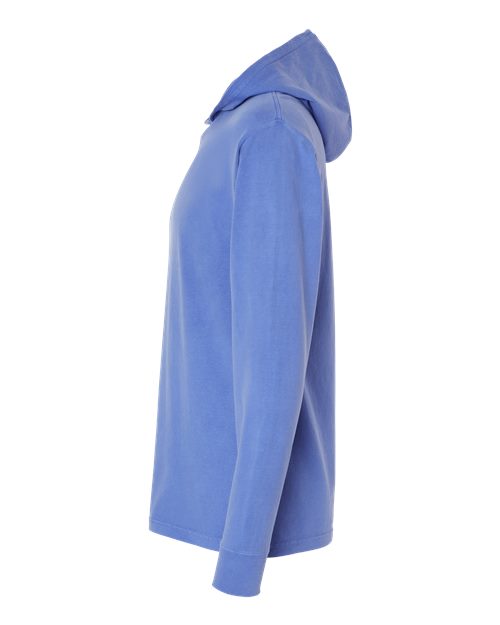 Garment-Dyed Jersey Hooded Long Sleeve T-Shirt | USA Decoration®