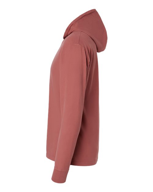 Garment-Dyed Jersey Hooded Long Sleeve T-Shirt | USA Decoration®