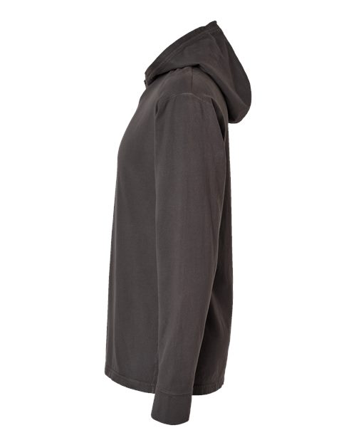 Garment-Dyed Jersey Hooded Long Sleeve T-Shirt | USA Decoration®