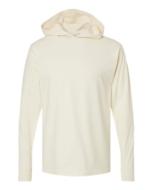 Garment-Dyed Jersey Hooded Long Sleeve T-Shirt | USA Decoration®