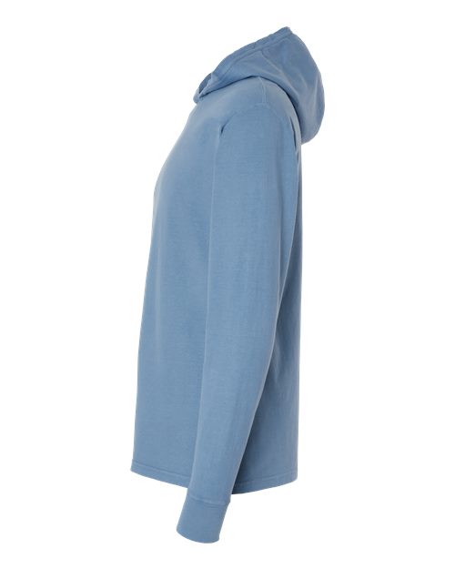 Garment-Dyed Jersey Hooded Long Sleeve T-Shirt | USA Decoration®