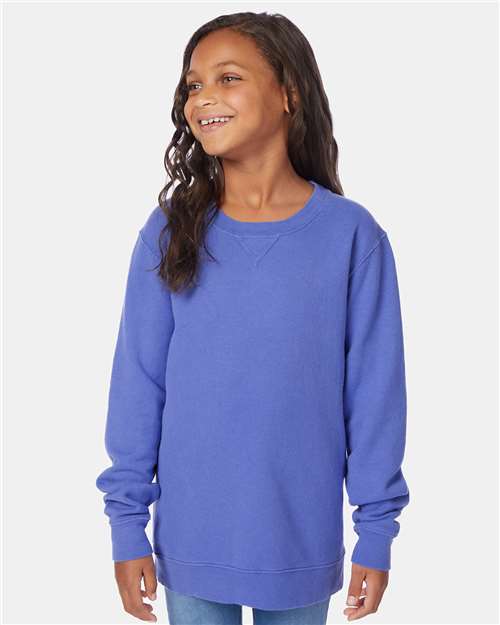 Garment-Dyed Youth Crewneck Sweatshirt | USA Decoration®