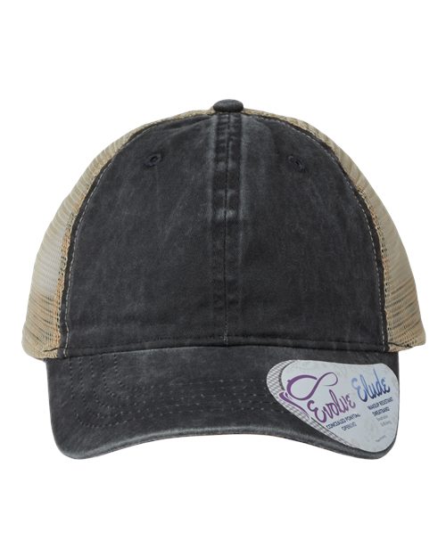 Women's Washed Mesh-Back Cap | USA Decoration