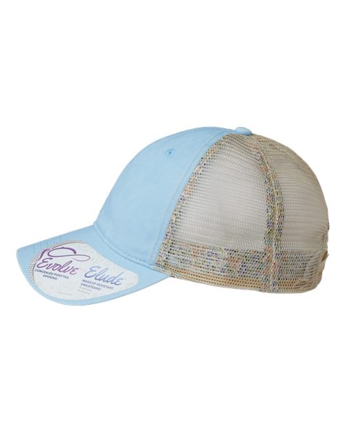 Women's Washed Mesh-Back Cap | USA Decoration