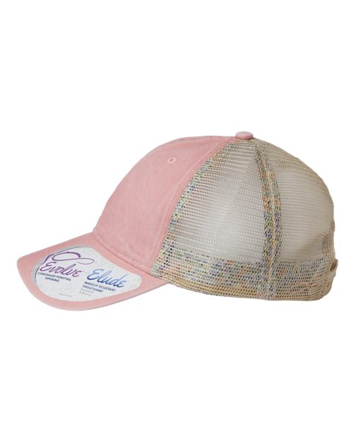 Women's Washed Mesh-Back Cap | USA Decoration