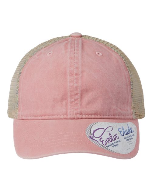 Women's Washed Mesh-Back Cap | USA Decoration