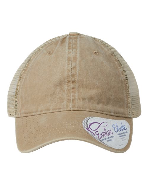 Women's Washed Mesh-Back Cap | USA Decoration