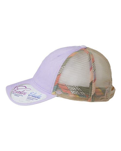 Women's Washed Mesh-Back Cap | USA Decoration