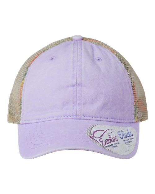 Women's Washed Mesh-Back Cap | USA Decoration