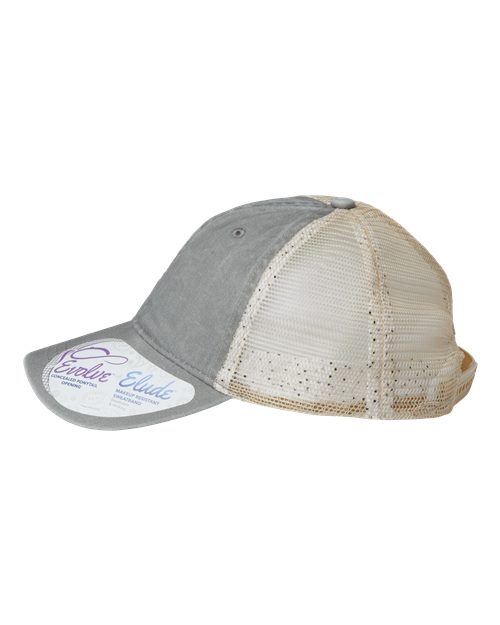 Women's Washed Mesh-Back Cap | USA Decoration