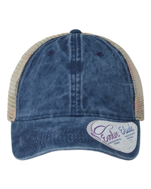 Women's Washed Mesh-Back Cap | USA Decoration