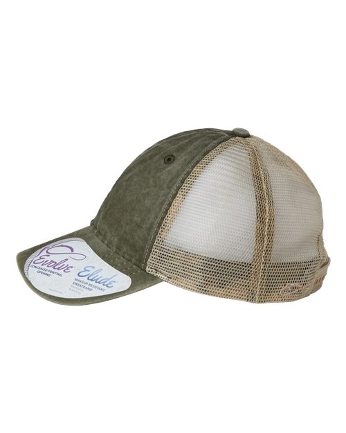 Women's Washed Mesh-Back Cap | USA Decoration