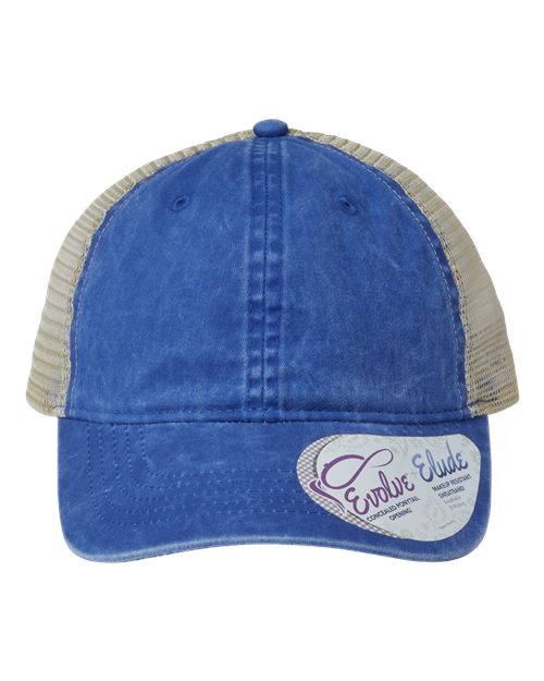 Women's Washed Mesh-Back Cap | USA Decoration