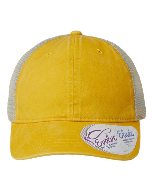 Women's Washed Mesh-Back Cap | USA Decoration