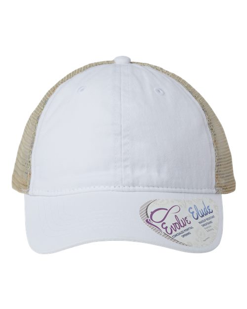 Women's Washed Mesh-Back Cap | USA Decoration