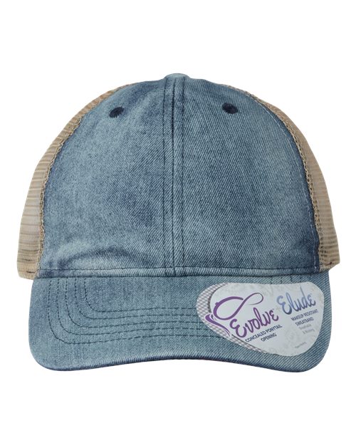 Women's Denim Mesh-Back Cap | USA Decoration