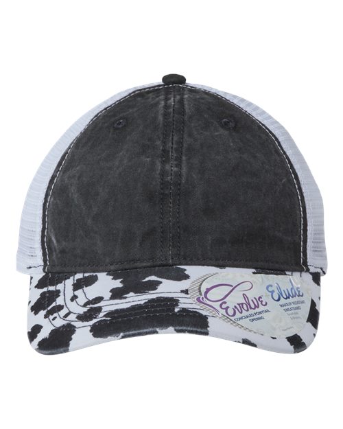 Women's Printed Visor with Mesh Back Cap | USA Decoration