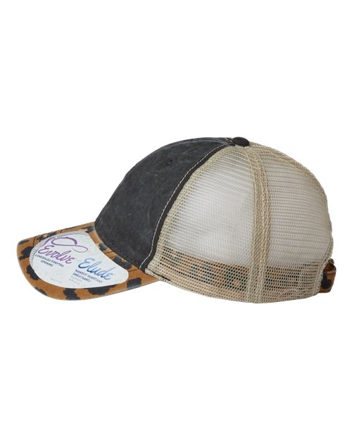 Women's Printed Visor with Mesh Back Cap | USA Decoration