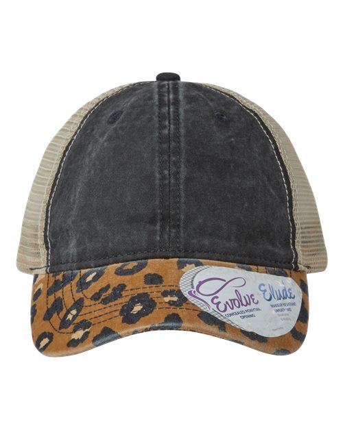 Women's Printed Visor with Mesh Back Cap | USA Decoration