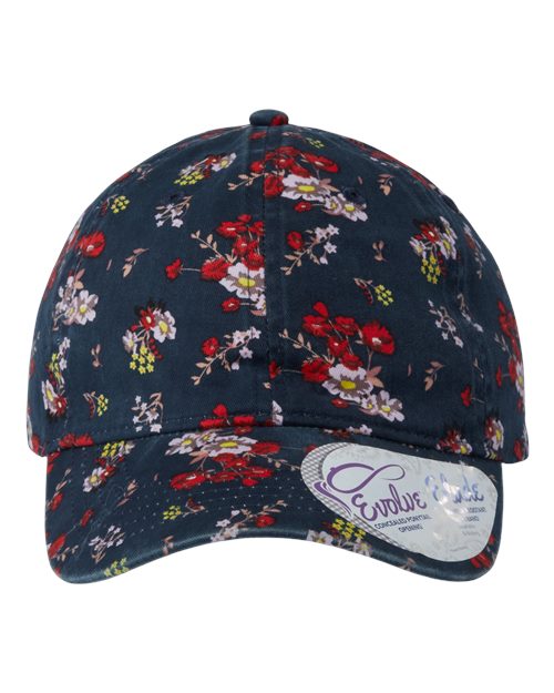 Women's Garment-Washed Fashion Print Cap | USA Decoration