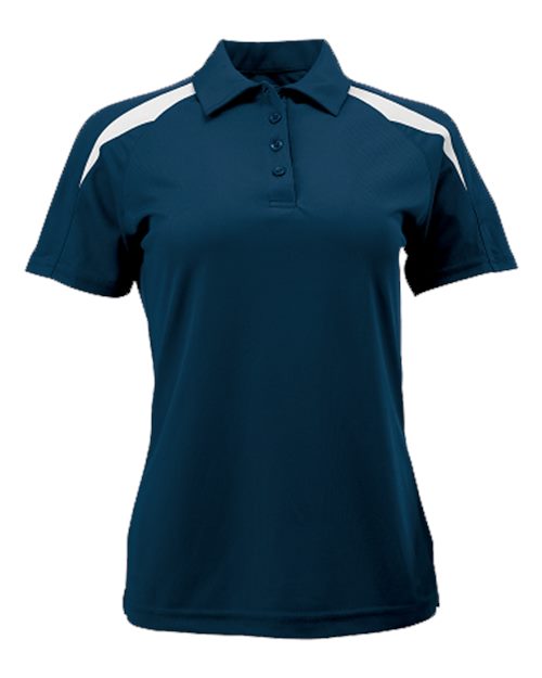 Women's Contrast Insert Mesh Polo | USA Decoration