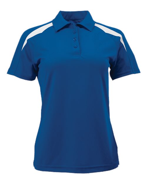 Women's Contrast Insert Mesh Polo | USA Decoration