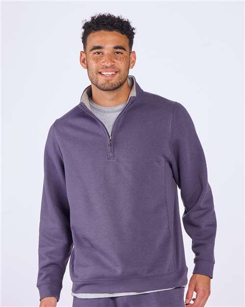 Fleece Quarter-Zip Pullover | USA Decoration