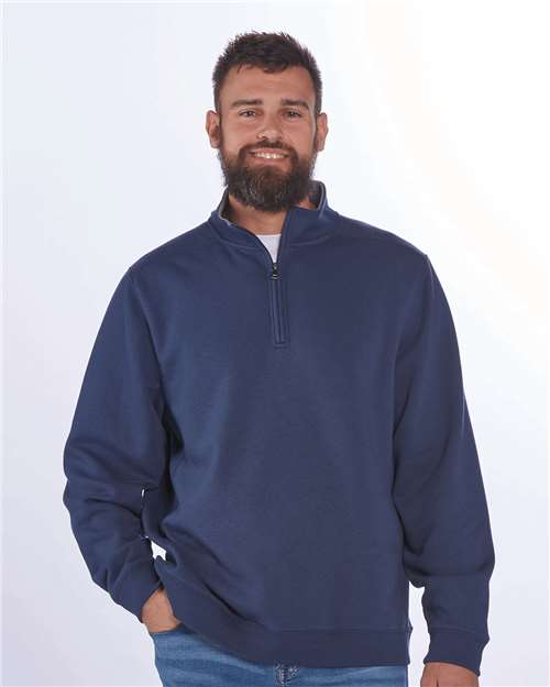 Fleece Quarter-Zip Pullover | USA Decoration