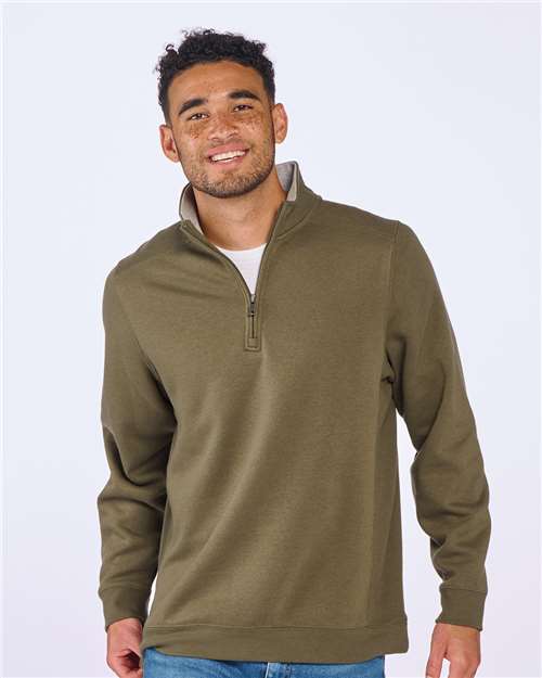Fleece Quarter-Zip Pullover | USA Decoration