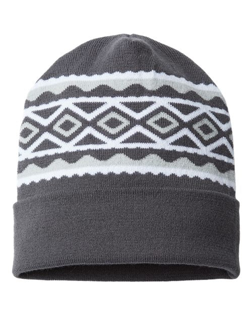 USA- Made Diamond Cuffed Beanie | USA Decoration