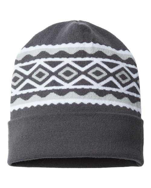 USA- Made Diamond Cuffed Beanie | USA Decoration