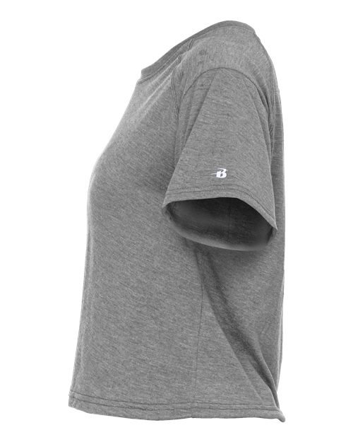Women's Tri-Blend Crop T-Shirt | USA Decoration