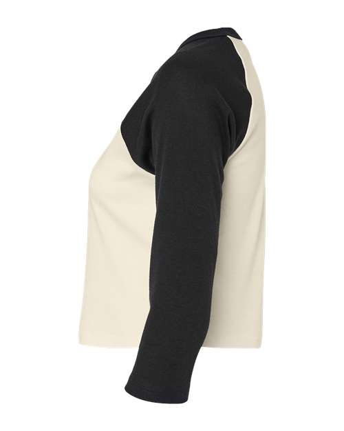 Women's Micro Rib 3/4 Raglan Sleeve Baby Tee | USA Decoration
