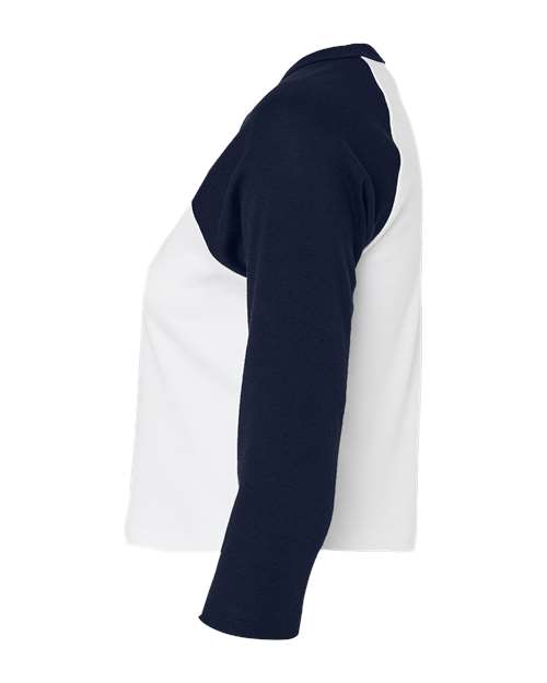 Women's Micro Rib 3/4 Raglan Sleeve Baby Tee | USA Decoration