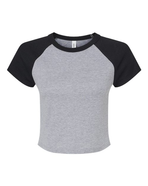 Women's Micro Rib Raglan Baby Tee | USA Decoration