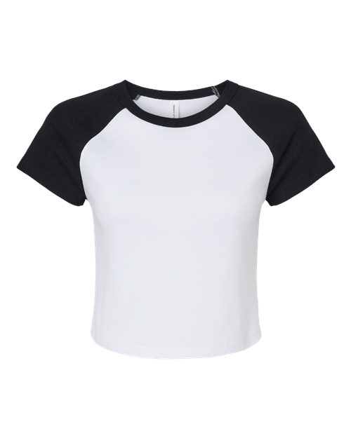 Women's Micro Rib Raglan Baby Tee | USA Decoration
