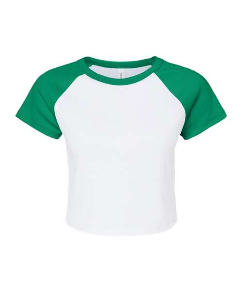 Women's Micro Rib Raglan Baby Tee | USA Decoration