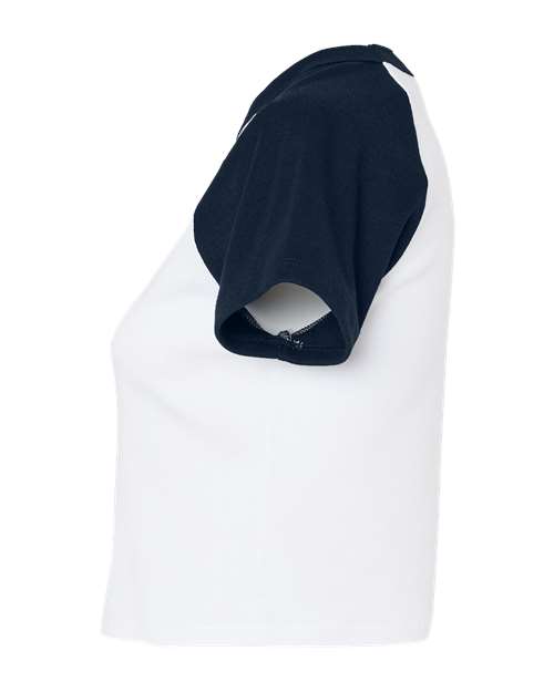 Women's Micro Rib Raglan Baby Tee | USA Decoration