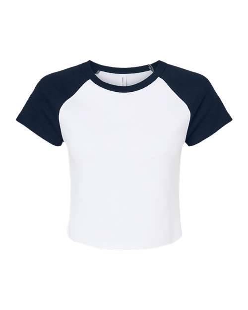 Women's Micro Rib Raglan Baby Tee | USA Decoration