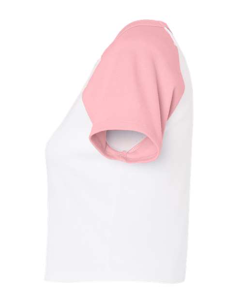 Women's Micro Rib Raglan Baby Tee | USA Decoration