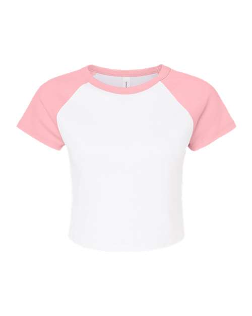 Women's Micro Rib Raglan Baby Tee | USA Decoration
