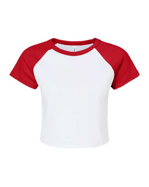 Women's Micro Rib Raglan Baby Tee | USA Decoration