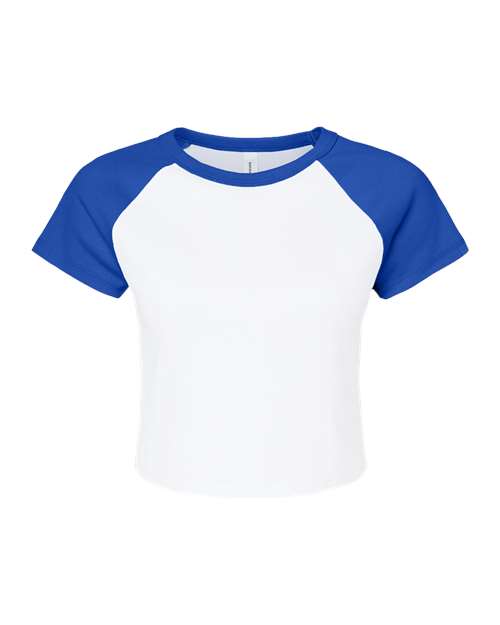 Women's Micro Rib Raglan Baby Tee | USA Decoration