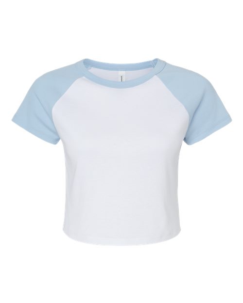 Women's Micro Rib Raglan Baby Tee | USA Decoration