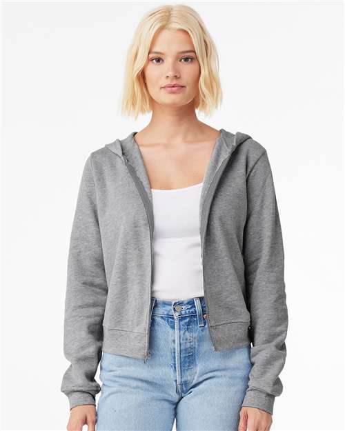 FWD Fashion Women's Sponge Fleece Full-Zip Hoodie | USA Decoration