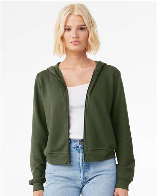 FWD Fashion Women's Sponge Fleece Full-Zip Hoodie | USA Decoration