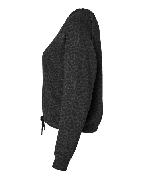 Women's Relaxed 3-End Boxy Fleece Crewneck Sweatshirt | USA Decoration